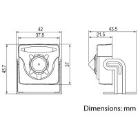 Eneo MSM-42F0037MPB Platinenkamera 1080p WDR 12VDC