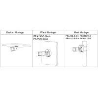 Dahua - IPC-PFW3859SP-A180-E2-AS-PV-0280B-Black - IP - Bullet - Pano