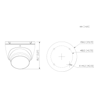 Dahua - HAC-HDW1500TLMP-A-0280B-S3-DIP - HDCVI - Eyeball