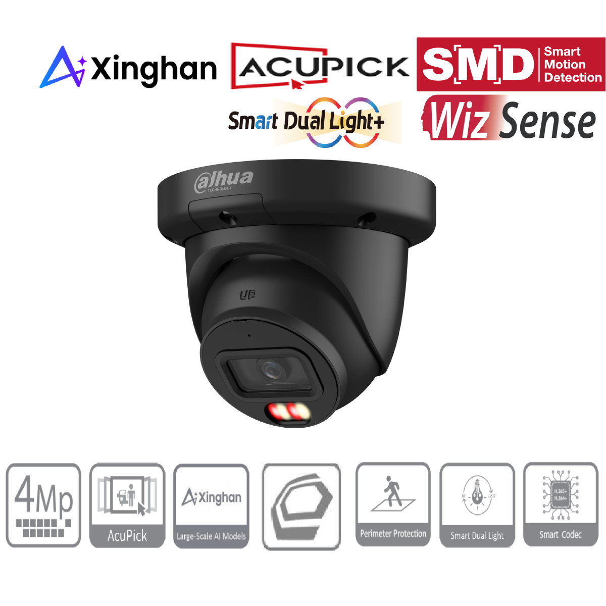 Dahua - IPC-HDW3449QMP-S-IL-0280B-Black  box