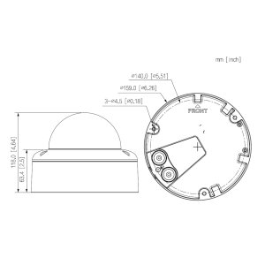 Dahua - IPC-HDBW5859E1P-ZE-IL-2712-Black - IP - Dome