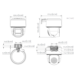 Dahua - IPC-PT2849C1P-S-PV-LED-0360B-PRO - IP - PT