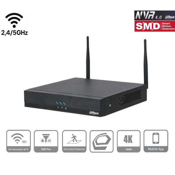 Dahua - NVR2104HC-W - NVR - 4 Kanal - Wifi
