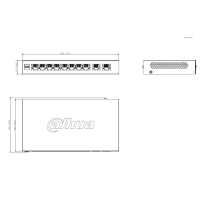 Dahua - CS4010-8GT-110-V2 - Switch - 8 PoE-GB