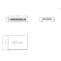 Dahua - CS4006-4GT-60-V2 - Switch - 4 PoE-GB
