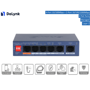 Dahua - CS4006-4ET2GT-60 - Switch - 4 PoE
