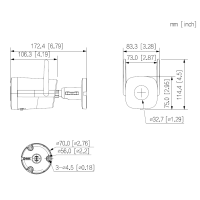Dahua - IPC-HFW1539DTK1P-SW-PV-0280B - Wifi - Bullet