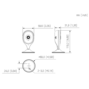 Dahua - IPC-C5AP-0280B-EUR - Wifi - Cube