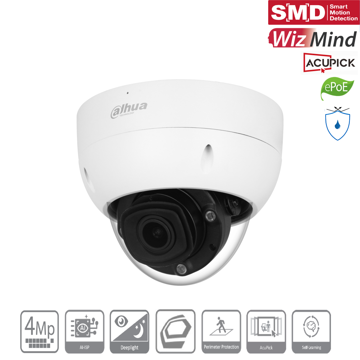 Dahua - IPC-HDBW5442HP-ZHE-ATC-S3 - IP - Dome - Anti Korrosi