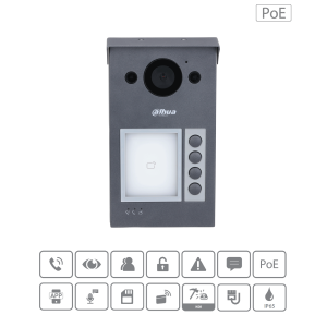 Dahua - VTO3311Q-WP - Kamera - 1-4 Knöpfe - Wifi - PoE