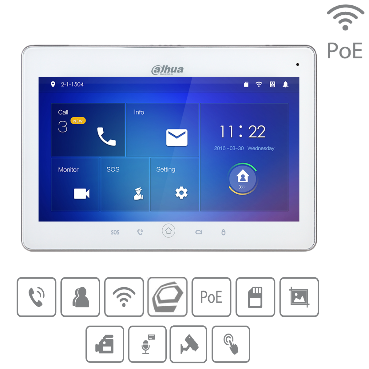 Dahua - VTH5241DW-S2 - Monitor - PoE - W box