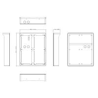 Dahua - VTM06R6 - 6 Modul Aufputz Regendach