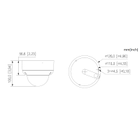 Dahua - HAC-HDBW1200RAP-Z-2712-S6 - HDCVI - Dome