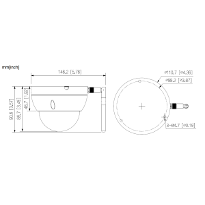 Dahua - IPC-HDBW1430DEP-SW-0280B - Wifi - Dome