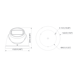 Dahua - HAC-HDW2241TP-Z-A-S2-DIP - HDCVI - Eyeball