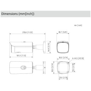 Dahua IPC-HFW5459E1P-ZE-IL-2712 IP-Kamera 4MPx T/N