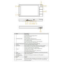Dahua - SCP3022B-CBZ-S - Monitor - Hybrid - Android - Tasten - Kamera - Aufputz