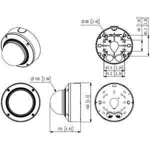 Hanwha XND-6083RV IP-Kamera 1080p T/N AI IR IP52
