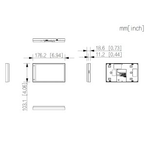 Dahua - SCP3022A-B-S - Monitor - Hybrid - Android - Aufputz