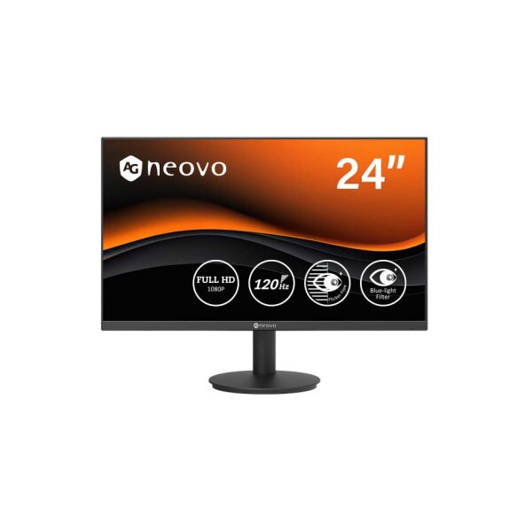 AG Neovo LA2404 "23,8"" (60,4cm) LCD Monitor, LED, 1920x1080, HDMI, DisplayPort, Audio"