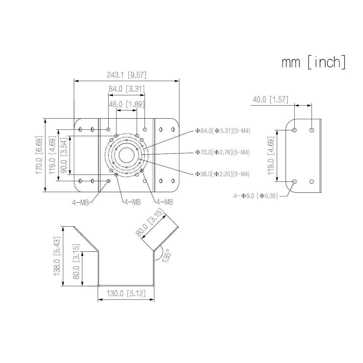 Dahua - PFA151-B-V2 - Zubehör - Wan box
