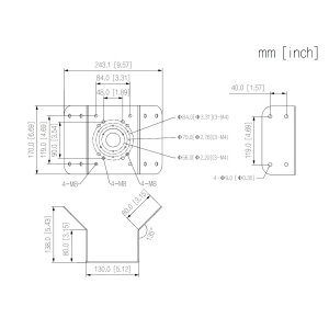 Dahua - PFA151-B-V2 - Zubehör - Wandhalterung