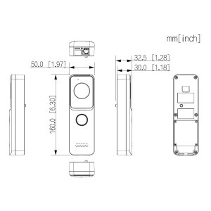 Dahua - VTO2311R-WP - Kamera - PoE - Wifi