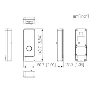 Dahua - VTM50B1 - Zubehör - Externer Klingel Taster