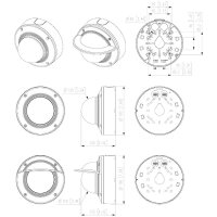 Hanwha XNV-6083R IP-Kamera 1080p T/N AI IR IP6K9K