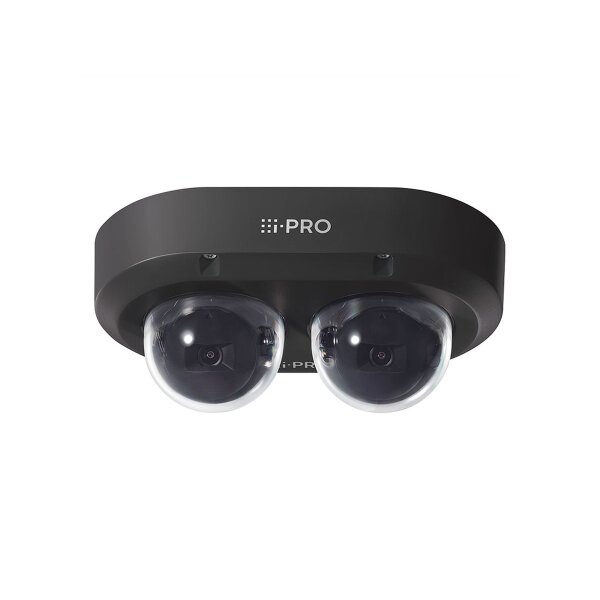 i-PRO 2x4K AI OUTDOOR VANDAL Multi-Sensor Kamera, schwarz