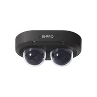i-PRO 2x4K AI OUTDOOR VANDAL Multi-Sensor Kamera, schwarz