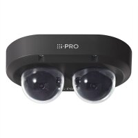 i-PRO 2x4K AI OUTDOOR VANDAL Multi-Sensor Kamera, schwarz