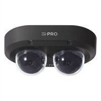 i-PRO 2x4K AI OUTDOOR VANDAL Multi-Sensor Kamera, schwarz