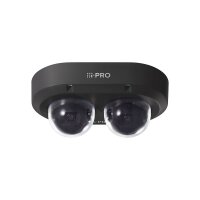 i-PRO 2x4MP AI OUTDOOR VANDAL Multi-Sensor Kamera, schwarz
