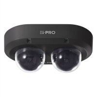 i-PRO 2x4MP AI OUTDOOR VANDAL Multi-Sensor Kamera, schwarz
