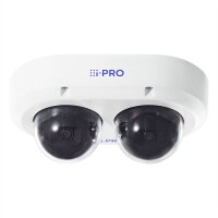 i-PRO 2x4MP AI OUTDOOR VANDAL Multi-Sensor Kamera, weiß