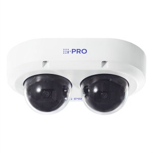 i-PRO 2x4MP AI OUTDOOR VANDAL Multi-Sensor Kamera, weiß