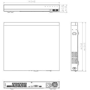Hanwha XRN-820S 8-Kanal NVR 32MPx HDMI AI PoE