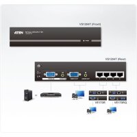 ATEN VS1204T 4P VGA Cat5 AV Splitter