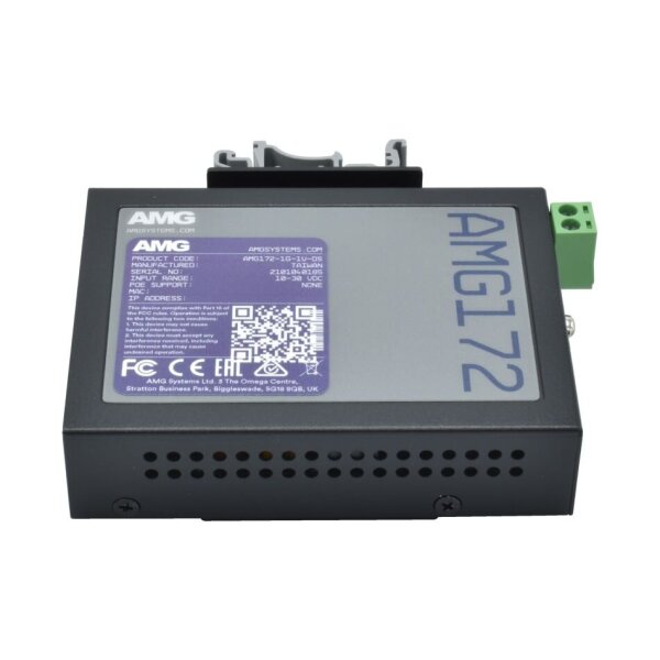 AMG Systems AMG172-1G-1V-DS Industrieller VDSL2 Ethernet Extender, 1 x 10/100/1000BT & 1 x VDSL2 RJ45-Port