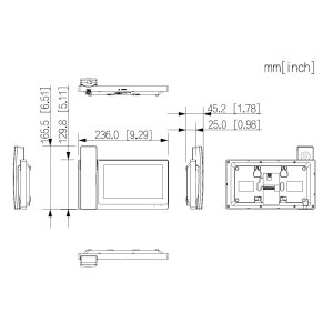 Dahua - VTH5421E-H - Monitor - Hörer - PoE - Wifi - Schwarz