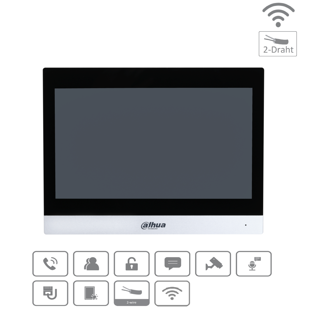 Dahua - VTH8642KMS-W - Monitor - Hybrid - Wifi - 2-Draht - W