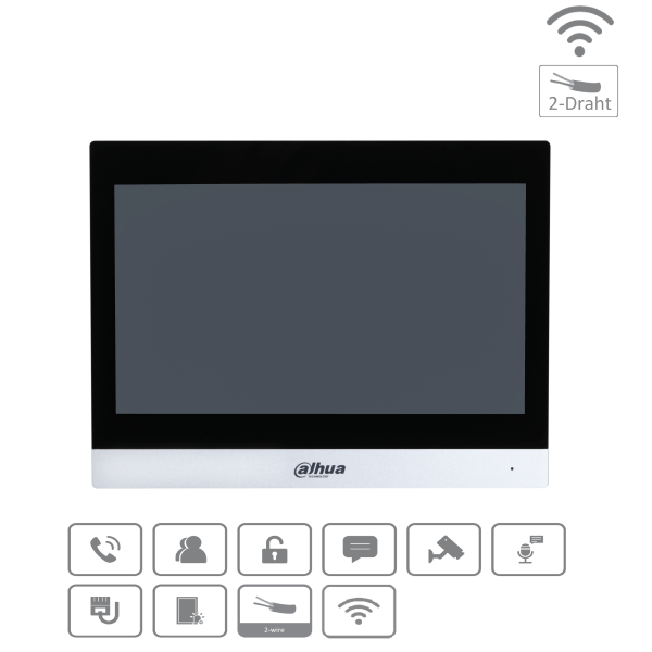 Dahua - VTH8642KMS-W - Monitor - Hybrid - Wifi - 2-Draht - Weiss