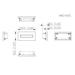 Dahua - VTO4202FB-MDB2 - 2 Knopf Modul - Black