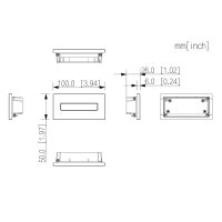 Dahua - VTO4202FB-MDB2 - 2 Knopf Modul - Black