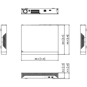 Hanwha QRN-830S-4TB-S 8-Kanal NVR 4K HDMI USB PoE