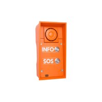 2N IP Safety - 2 buttons & 10W speaker, INFO/SOS l Netzwerk Türstation, zwei Ruf Tasten, 10W Lautsprecher, mit INFO- und SOS-Labels