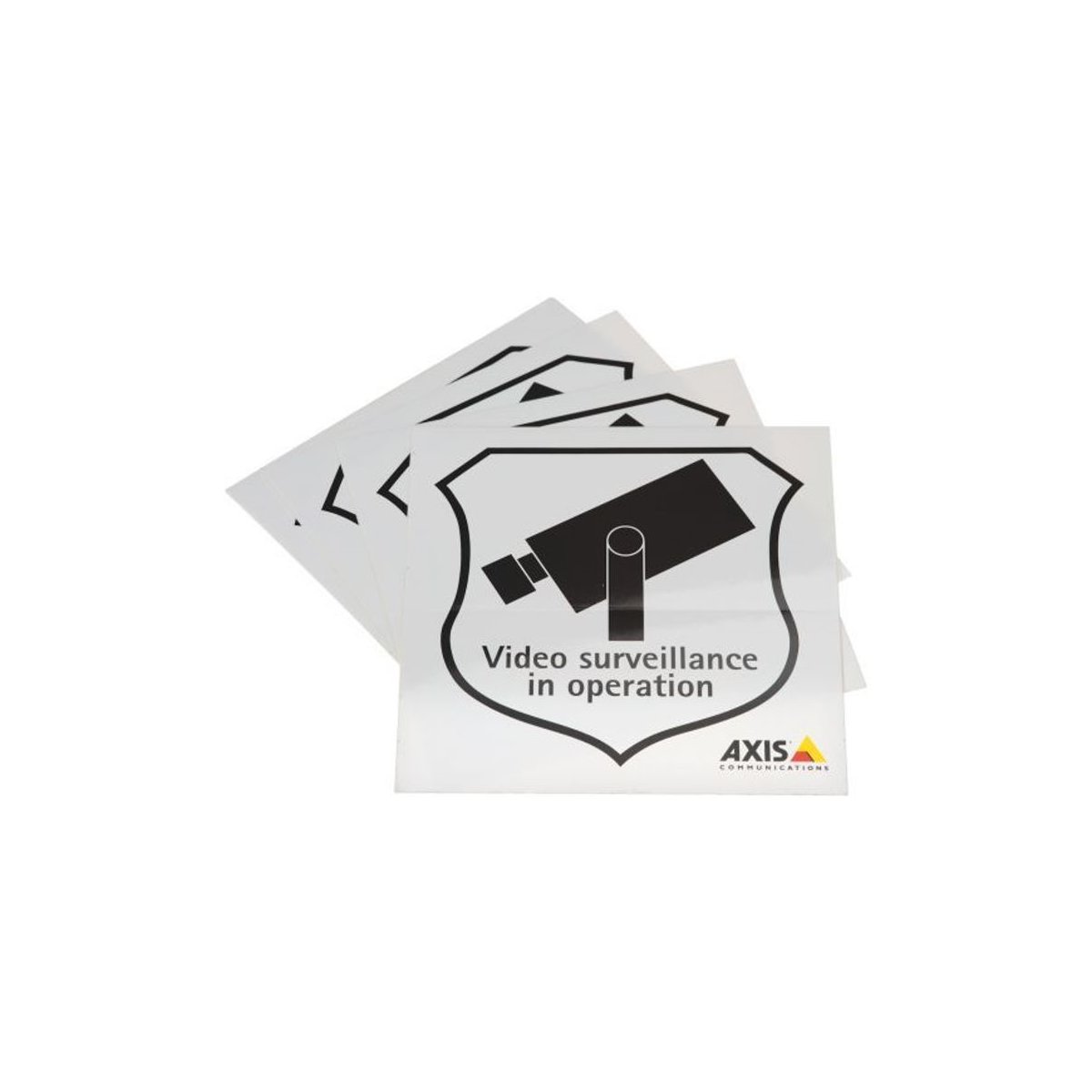 SURVEILLANCE STICKER ENG 10PCS