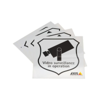 SURVEILLANCE STICKER ENG 10PCS