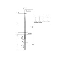 Kameramast ES165-6000-K COMPONENTS